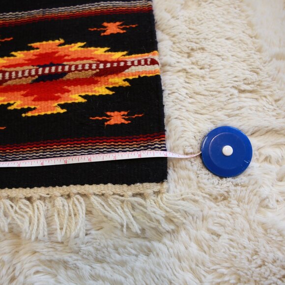 Vintage Acrylic Wool Blend Woven Table Top Southwestern Print Deco Placemat - Picture 5 of 6